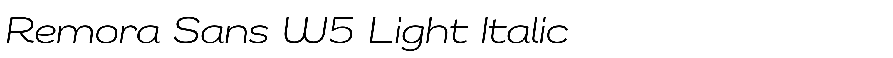 Remora Sans W5 Light Italic